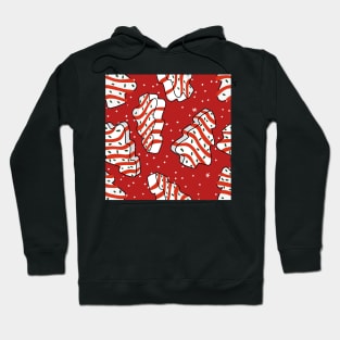 Red Christmas Tree Cake Hoodie